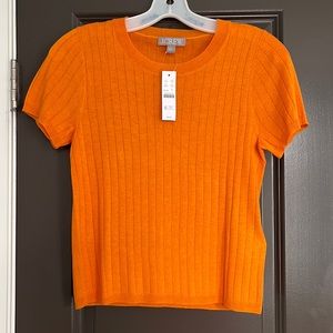 J.crew Silk- blend cropped T-shirt